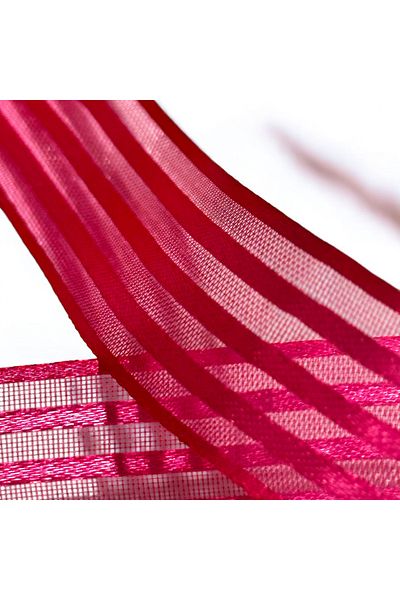 BukiroAtelier Shiny Transparent Organza Ribbon - 3m 2.5cm Packing for Engagement and Bundle