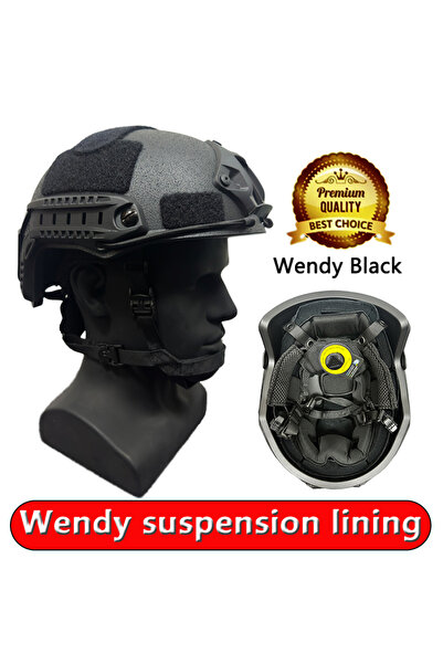 Choice1 خوذة تكتيكية سريعة من نوع FAST Wendy-Black مقاس L 52-60 سم، مصنوعة من...