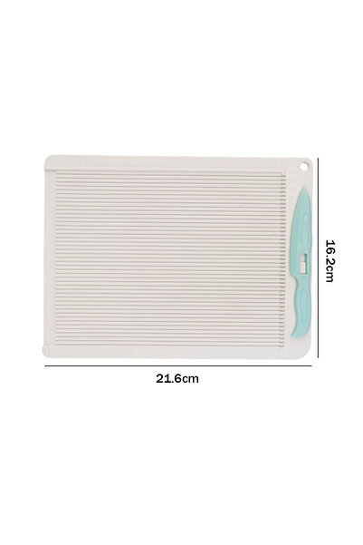 Choice لوحة تسجيل متعددة الأغراض بيضاء اللون مع قاطع قياس، أداة صنع بطاقات ورقية وأظرف، قاطع ورق، نقش