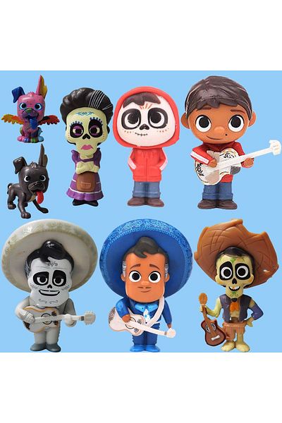 Choice 8pcs/set Movie Pixars COCO Cute Character Figure Model Toys