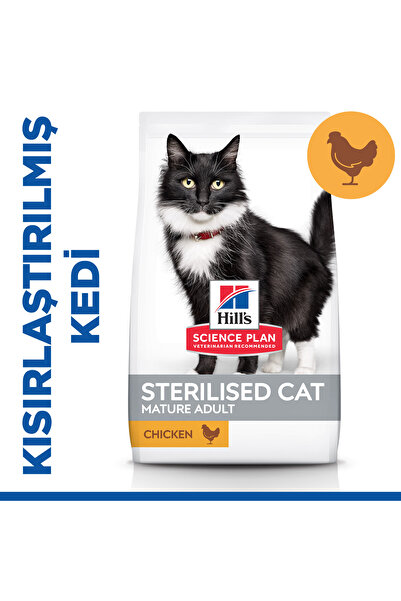 Hill's SCIENCE PLAN Tavuklu Kısırlaştırılmış +7 Yaşlı Kedi Maması 1,5 Kg