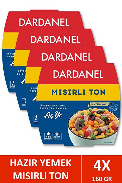 Dardanel Aç Ye Mısırlı Ton Balığı 160 gr X 4 Adet