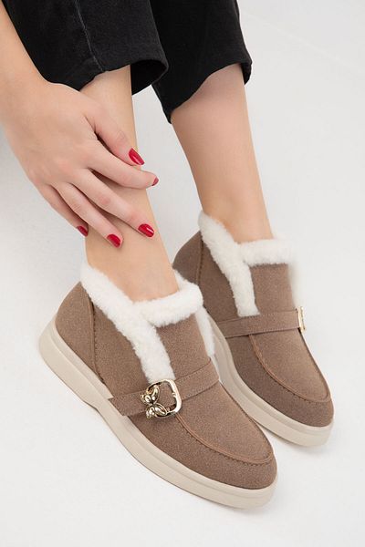 SOHO Mink Suede Women's Boots - 19926 Model Bootie