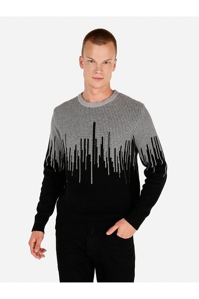 Colin's Pulover negru pentru bărbați