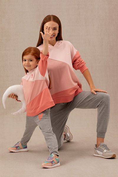 U.S. Polo Assn. Hanorac cu glugă somon pentru fetiță 50276912 -VR047