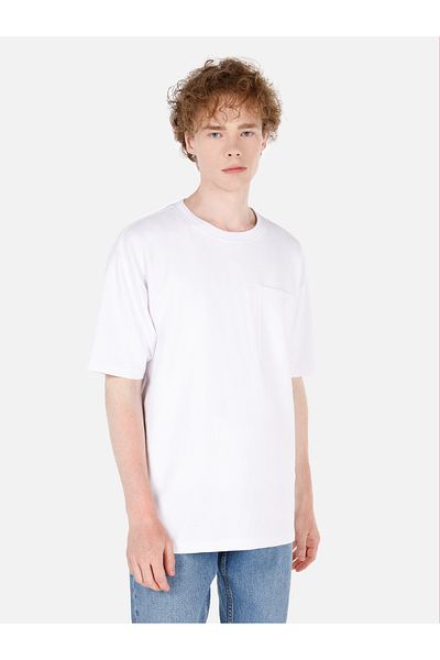 Colin's Tricou alb pentru bărbați - mâneci
