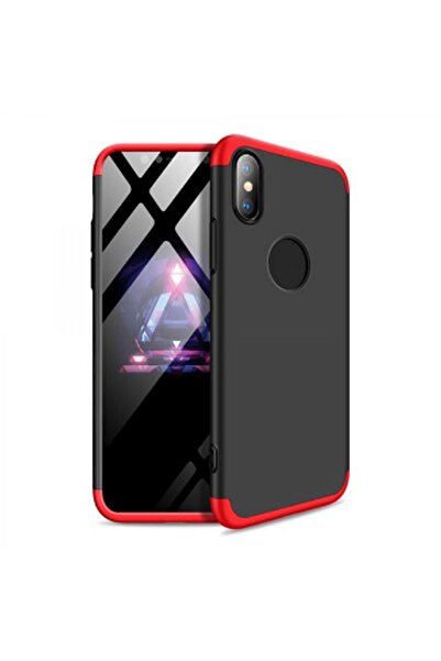 Nettech İphone Xs Max Uyumlu Ön Arka Koruma Kılıf - Kırmızı