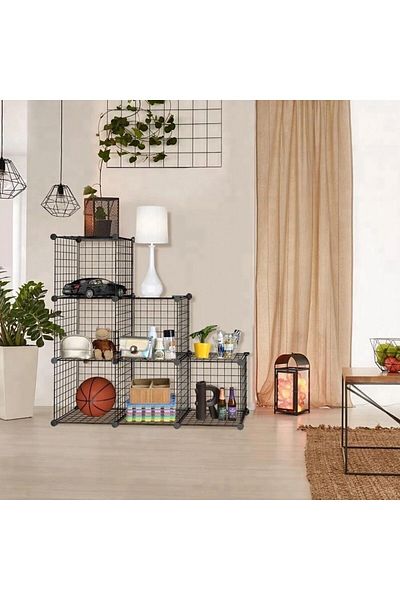Feronyahome & Garden 6-Section Portable Storage and Organization Shelfs,Kitchen,Badge Organizer,Toy Organization Shelfs