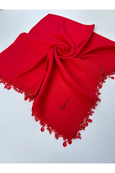 GÜNBATILI Eșarfă de culoare solidă, brodata manual, scris, cadou de zestre ye...