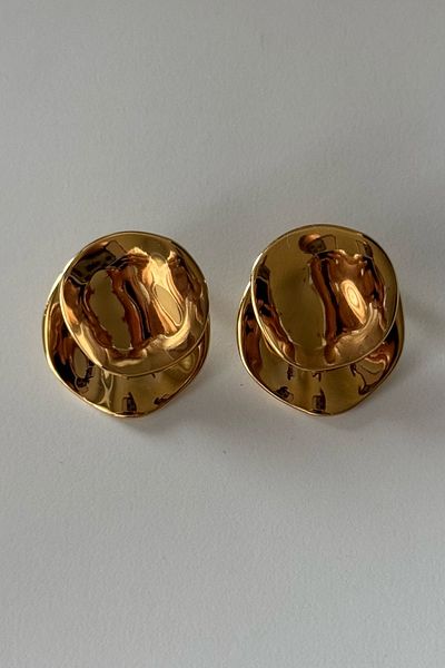 Beca Atelier 316L Steel Double Mirror Earrings