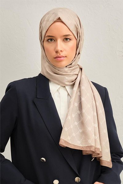 Armine Trend Monogram Shawl - 2 118 122 Μοντέλα