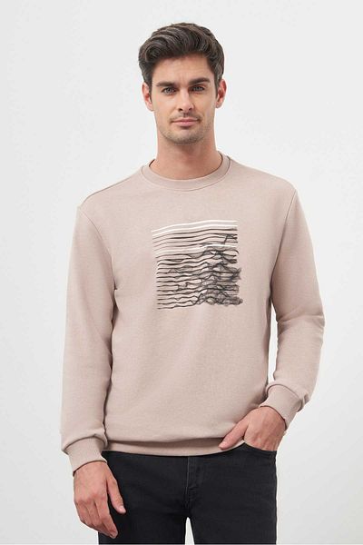 Morven Ανδρικό φούτερ με λαιμόκοψη Stone Trend