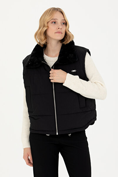 U.S. Polo Assn. Women's Black Vest 50271166 -Vr046