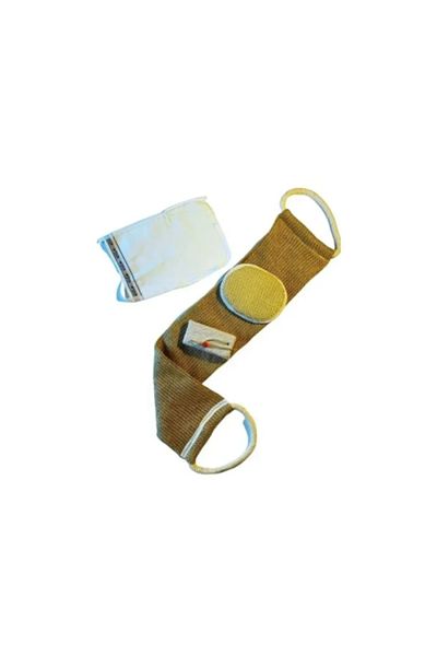 evimdeyokyok Natural Linen Pouch Set 4 Pieces
