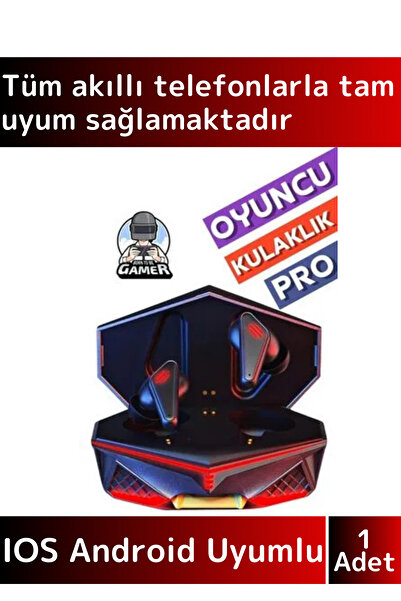 Wintoup Premium iPhone 16 Pro Uyumlu Metal Kasa Led Işıklı ANC Gamer Kulak İç...