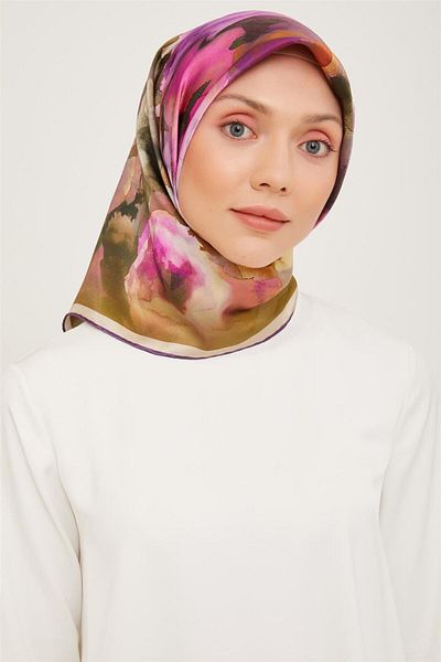Armine Eșarfă din twill de mătase - 23ka9033 06