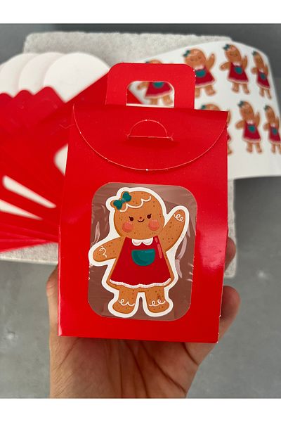 Meyofficial 10-Piece Cookie Girl Themed Gift Kit - Mini Bag and Stickers