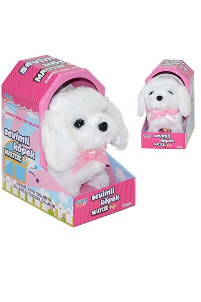 Oyuncakfabrikasi Jamina Sevimli Yürüyen Havlayan Oyuncak Köpek Maltese