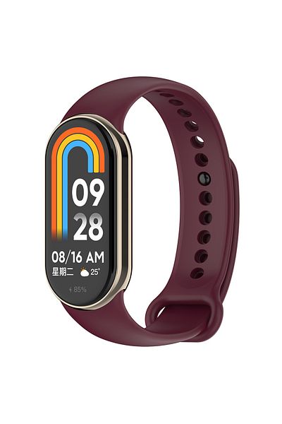 Dexmon حزام سيليكون متوافق مع Xiaomi Mi Band 8 Mi Band 9 Mi Band 10 مع دبوس معدني