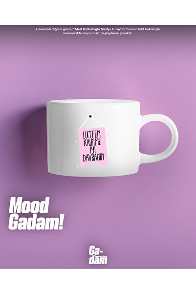 Gadam "من فضلك تعامل بشكل جيد مع قلبي" - كوب المزاج - مجموعة المزاج