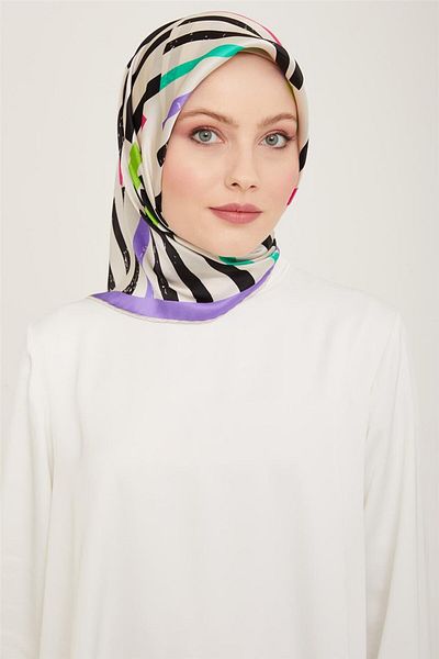 Armine Μεταξωτό κασκόλ Twill - 24ya9101 2 04