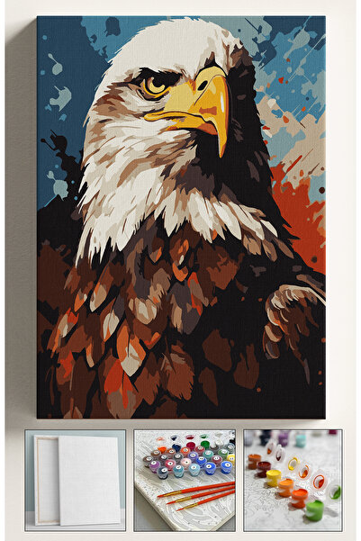 Sulepas Sayılarla Boyama Çerçeveli Hobi Seti Numaralı Tuval Fırça Boya Dahil ...