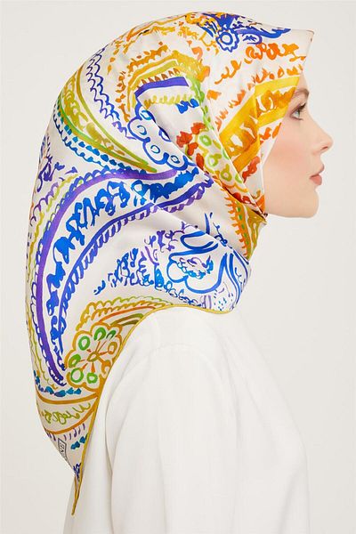 Armine Sura Silk Scarf - 23Ka9037 1 37 Model