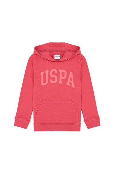 U.S. Polo Assn. Pink Hooded Girl's Sweatshirt - 50276872 -Vr041
