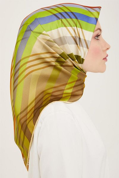 Armine Twill Silk Scarf 24Ya9107 50 36