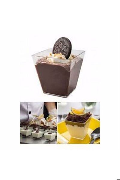 DÜVENCİ TİCARET 20 τμχ Μπολ παρουσίασης Magnolia Ice Cream Pudding Dessert Appetizer Salad Cup Δοχείο Σκληρό πλαστικό μπολ Mica