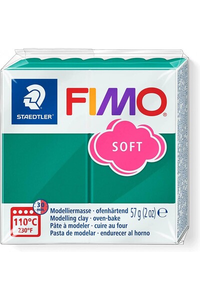 Staedtler Fimo Soft Polimer Kil 57gr. Smarald