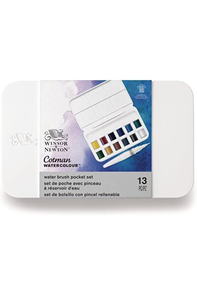 Winsor Newton Cotman 12'li Pocket Brush Sulu Boya Seti