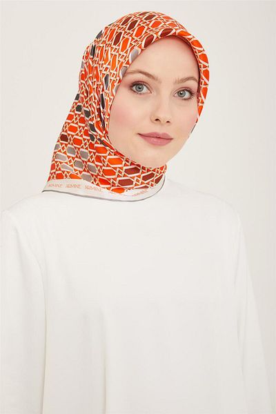 Armine Sura Silk Scarf - 24Ya9144 6 37 Model