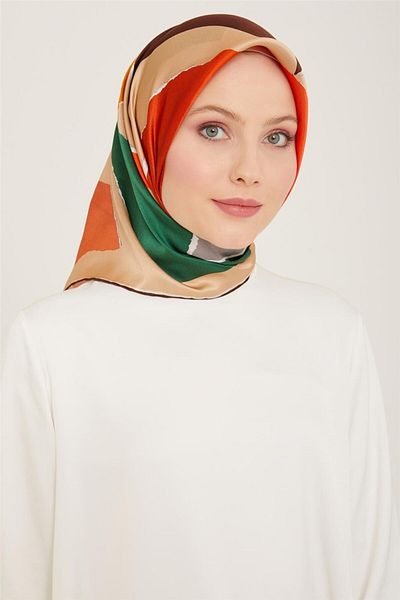 Armine Twill Silk Scarf 24Ya9125 83 81