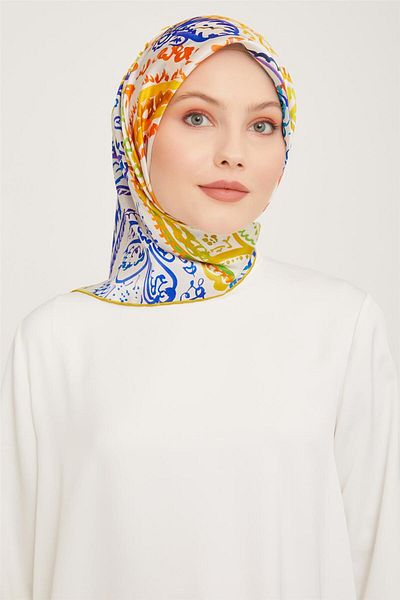 Armine Sura Silk Scarf - 23Ka9037 1 37 Model