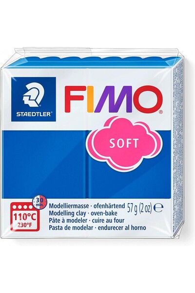 Staedtler Fimo Polimer Kil 57gr Soft Modelleme Kili Pasifik Mavi / 8020-37 07