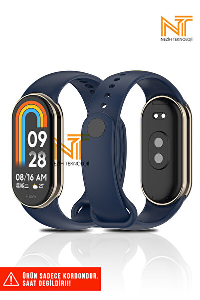 Nezih Case Mi Band 8 / 9 / 10 Compatible Classic Cord Silicone Strap