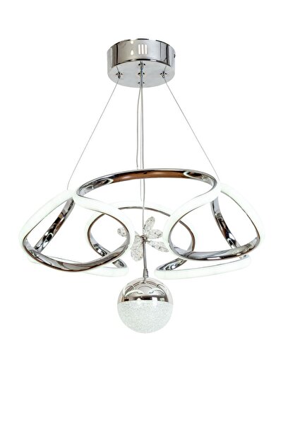 Avonni Şans Modern Avize LED 49W 49x45cm Alüminyum Profil Krom Avonni-AV-6117...