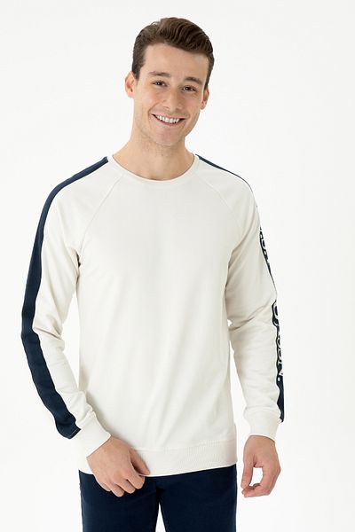 U.S. Polo Assn. Men's Stone Color Sweatshirt - 50274063 -VR049