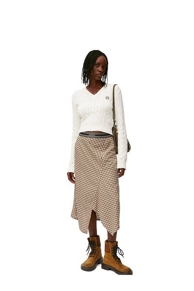 YouLikeButik Ecru Knitwear Sweater - Embroidered and Logo
