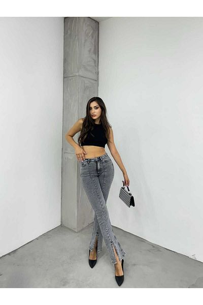 SHEVEGA Smoked Spanish Leg Slit Jeans