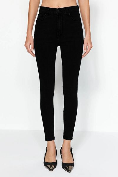 SHEVEGA Black Lycra Slim Fit Jeans