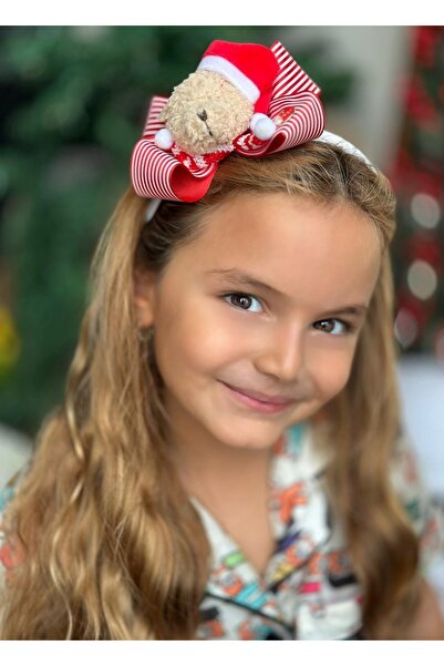 QUEEN AKSESUAR Design de lux de Crăciun, ursuleț de pluș, coroană de urs cu f...