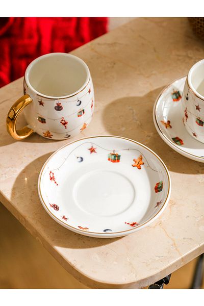 LC Waikiki Special Design Gift from Full Moon to New Year 2-Person Coffee Cup Set That Completes Your Coffee Enjoyment