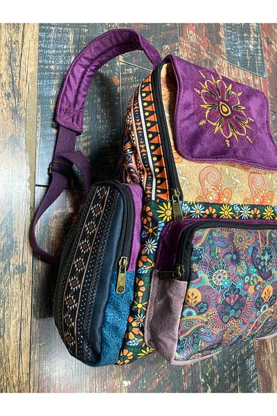 Street Bag Σακίδιο πλάτης με έθνικ μποέμ με μοτίβο συνονθύλευμα αδιάβροχο