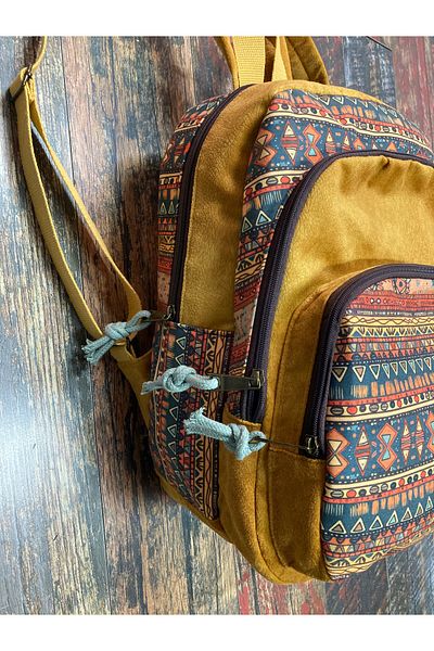 Street Bag Ethnic Authentic Bohemian Αδιάβροχο Φαρδύ Ορθοπεδικό Σακίδιο πλάτης 3 θέσεων