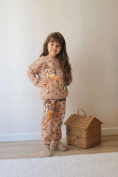 MİNİKO KİDS Girl's Cylan Model 3-Thread Trackpants Set