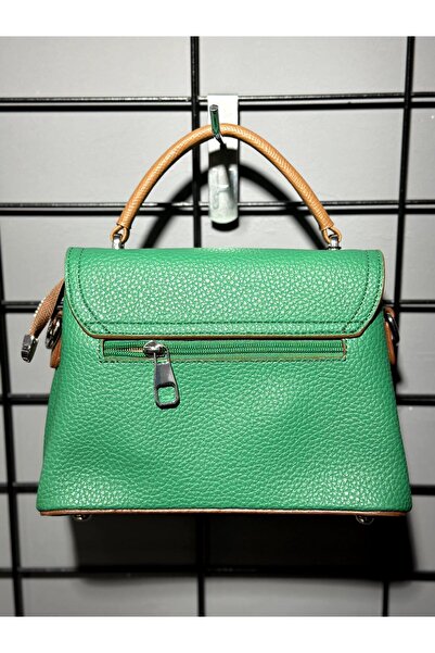 Matthew Cox T780 Green Camel Women's Hand and Shoulder Bag