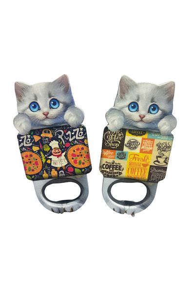 Righton Cat Patterned Gasouse Soda Bottle Opener