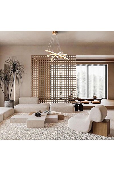 Avonni Atom Modern Avize LED 56W 52x52cm Alüminyum Profil Bakır Avonni-AV-612...